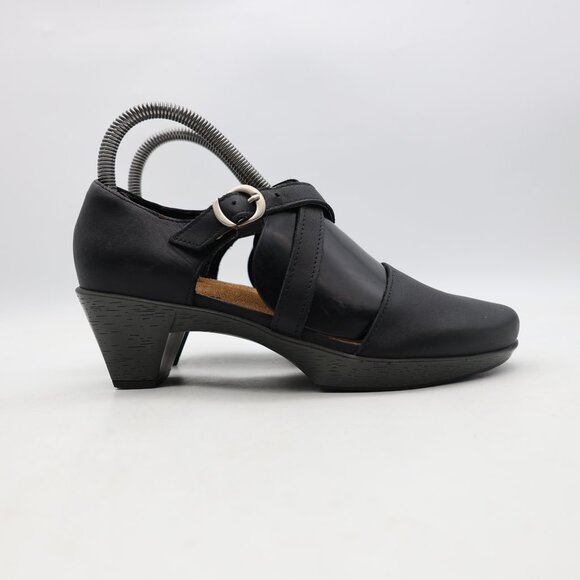 Naot Mary Jane Women's Size EU 36 US 5 Black Casual Comfort Low Top Block Heels - Picture 1 of 9